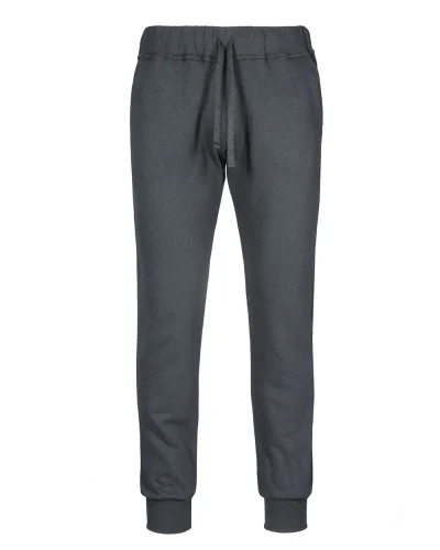 Pantaloni felpa french terry uomo, comfort Piombo