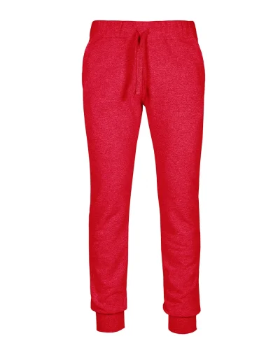 Pantaloni felpa french terry uomo, comfort Rosso Sport