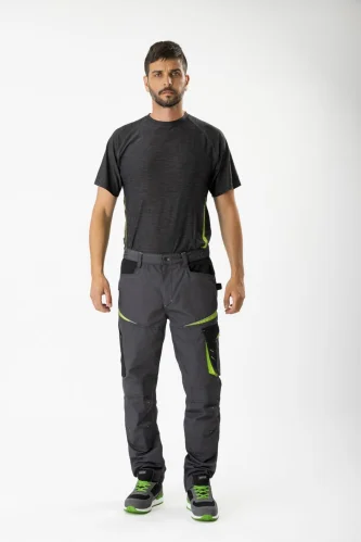 Pantalone multitasche da lavoro in canvas e ginocchiere incluse