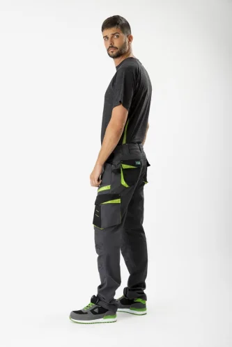 Pantalone multitasche da lavoro in canvas e ginocchiere incluse