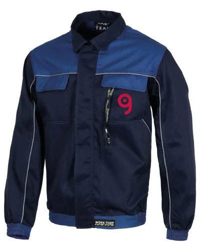 Giacca con zip, nylon waterproof e dettagli riflettenti
