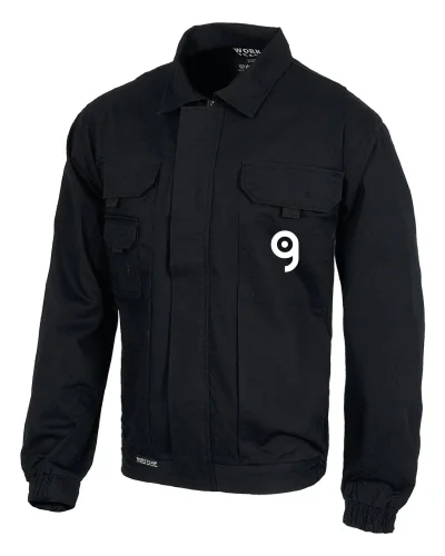 Giacca casual con elastico in vita e dettagli zip argento