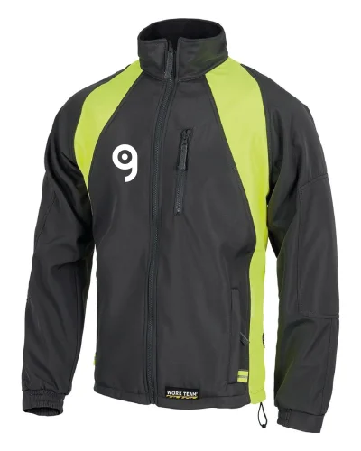 Giacca Workshell, nylon, rinforzi gomiti, zip tasche