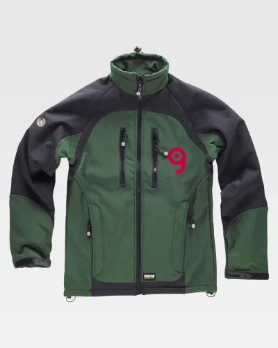 Giacca Workshell Antivento Uomo  Nera Raglan 3XL Disponibile