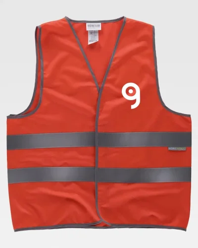 Gilet alta visibilità EN20471 Classe 2 Velcro Poliestere