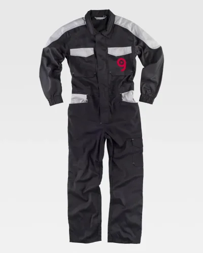 Tuta da lavoro alta visibilità Issaline blu, zip nascosta, regular fit