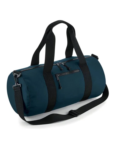 Barrel Bag riciclata 20L 100% poliestere con dettagli rifrangenti Petrol