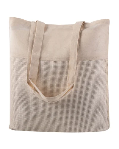 Borsa shopping Fruity rete cotone naturale 38x42cm manici lunghi
