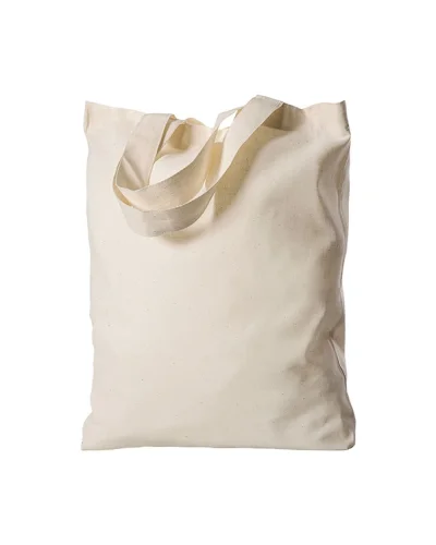 Borsa shopping Alicia cotone naturale 26x32 cm manici corti