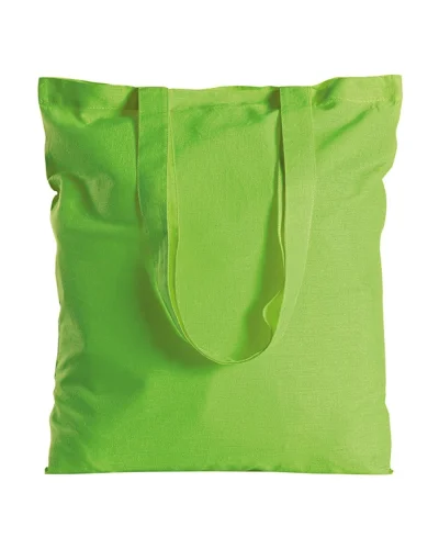 Borsa shopping Myrtle 100% Cotone 280g Manici Lunghi 38x42 cm Verde lime
