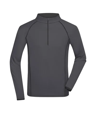 Sportsshirt Uomo  Manica Lunga Traspirante 130g/m² Titan / Black