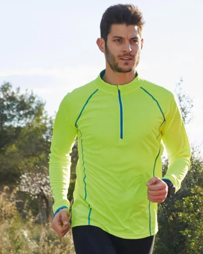 Sportsshirt Uomo  Manica Lunga Traspirante 130g/m²