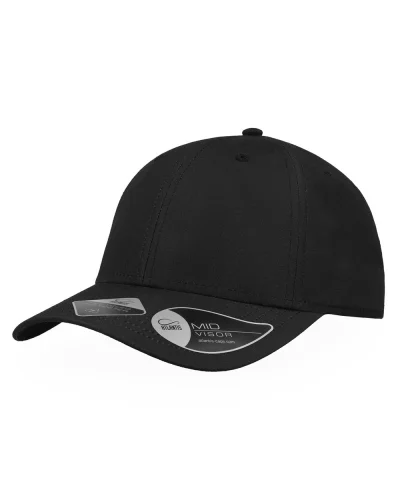 Recy Feel Cappellino 6 Pannelli in Poliestere Riciclato Black