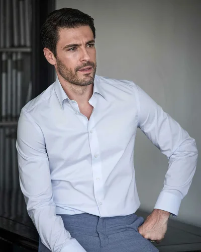 Camicia Uomo  Stretch Cotone Sagomata