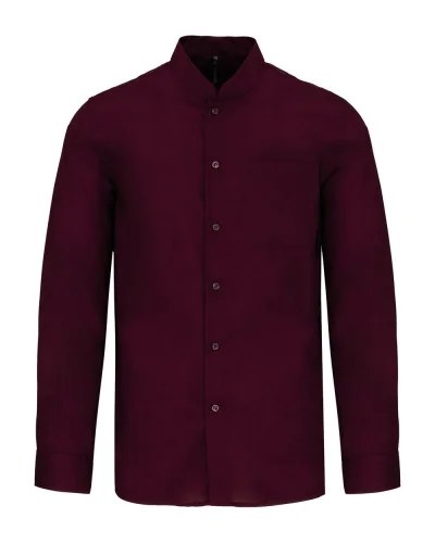 Camicia uomo Acme collo coreana manica lunga slim fit
