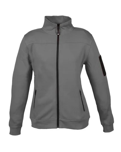 Felpa Giacarta Lady donna, zip lunga regular fit