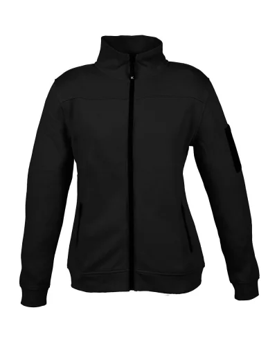 Felpa Giacarta Lady donna, zip lunga regular fit Black