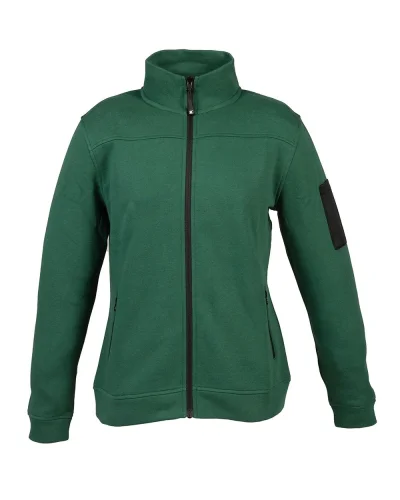 Felpa Giacarta Lady donna, zip lunga regular fit Green