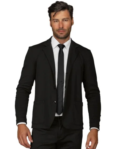 Giacca Uomo Springfield Jersey Milano Nero
