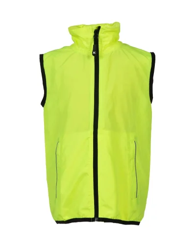 Gilet Fiume Bambino Nylon Fluo Rifrangente Cappuccio