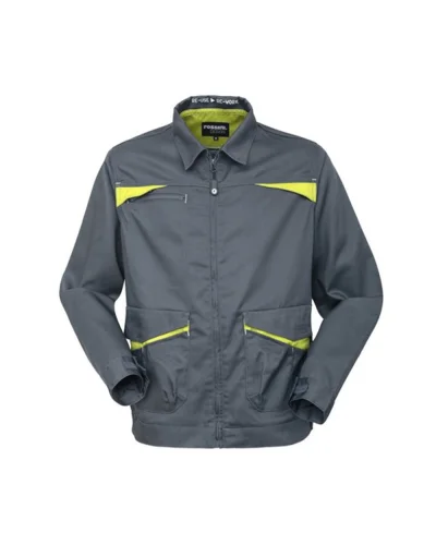 Giubbetto Re-use Re-work uomo, zip, multitasche Grigio