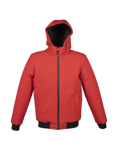 London Heavy Giubbotto impermeabile uomo soft piuma Red