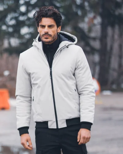 London Heavy Giubbotto impermeabile uomo soft piuma