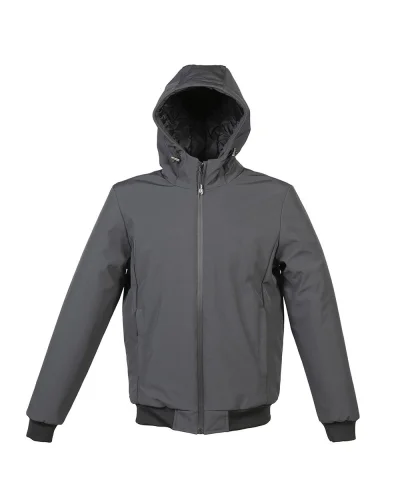 London Heavy Giubbotto impermeabile uomo soft piuma Grey