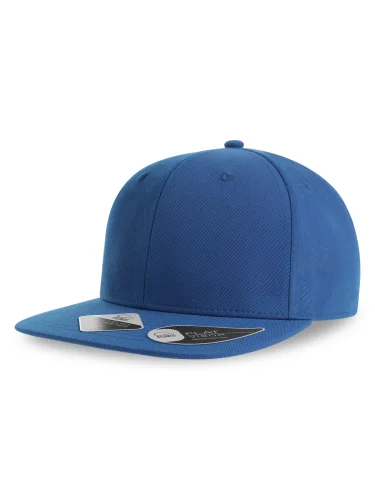 James Cappellino 6 pannelli slim, poliestere riciclato, visiera flat Royal