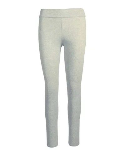 Leggings donna melange  cotone premium 200g/m2 Bianco Panna