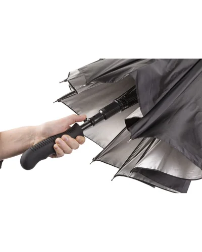 Ombrello automatico  190T, fibra vetro, Ø102 cm, nero