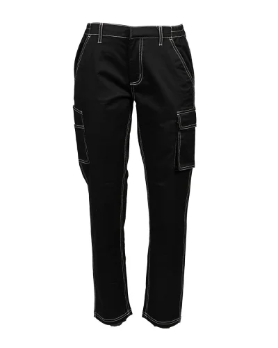 Vigo Lady pantalone multitasche stretch, robusto e comodo Black