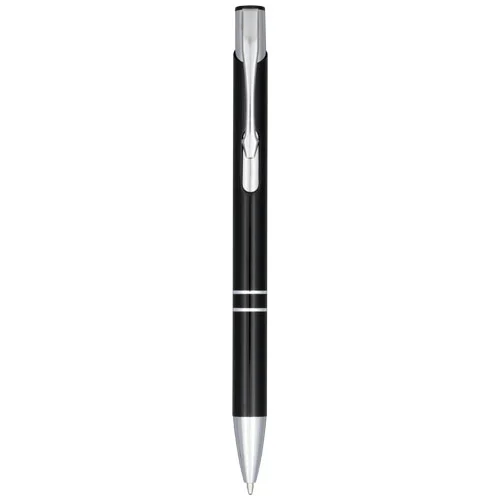 Penna a Sfera Moneta Alluminio Anodizzato Blu Clip Acciaio Nero