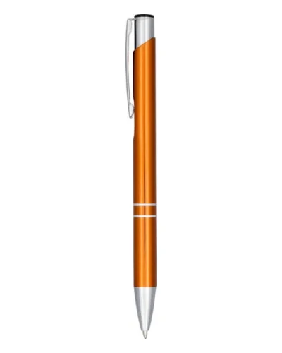 Penna a Sfera Moneta Alluminio Anodizzato Blu Clip Acciaio