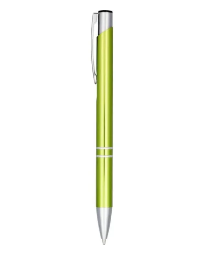 Penna a Sfera Moneta Alluminio Anodizzato Blu Clip Acciaio