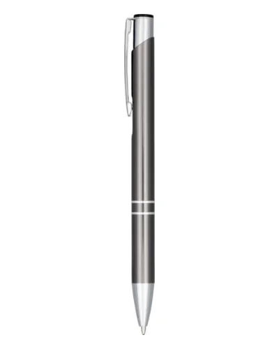 Penna a Sfera Moneta Alluminio Anodizzato Blu Clip Acciaio