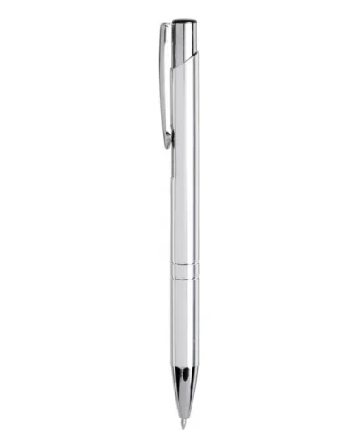 Penna a Sfera Moneta Alluminio Anodizzato Blu Clip Acciaio