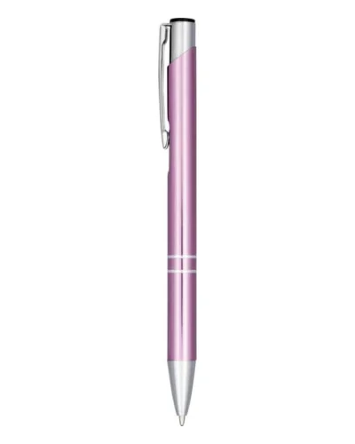 Penna a Sfera Moneta Alluminio Anodizzato Blu Clip Acciaio