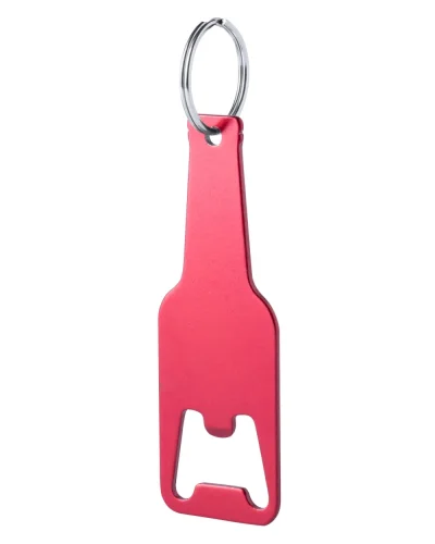 Portachiavi apribottiglia Basel in alluminio, vari colori 14g