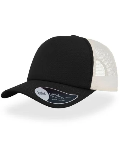 Cappellino Record 5 Pannelli Slim Unisex 100% Cotone Vari Colori Black