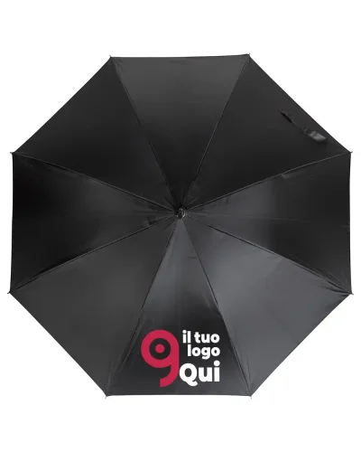 Ombrello automatico  190T, fibra vetro, Ø102 cm, nero
