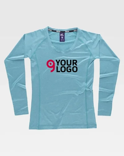 T-shirt Donna Sportiva Raglan Manica Lunga Tecnica