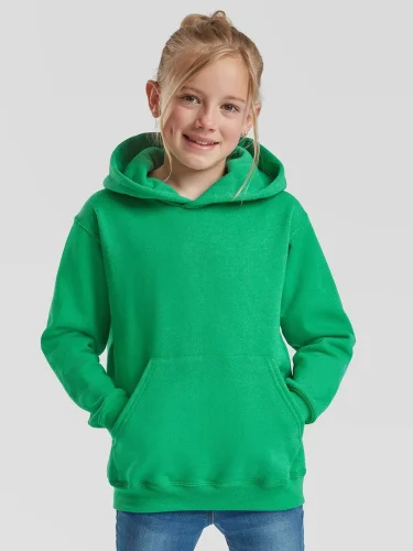 Felpa Bambino Hooded 80% Cotone Regular, Cappuccio, 280 g/m²