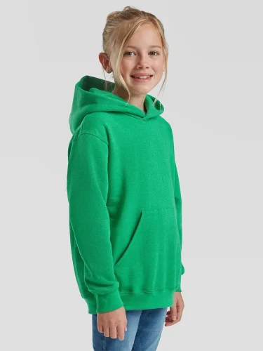 Felpa Bambino Hooded 80% Cotone Regular, Cappuccio, 280 g/m²