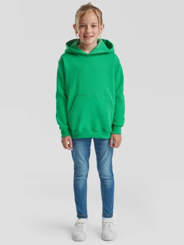 Felpa Bambino Hooded 80% Cotone Regular, Cappuccio, 280 g/m²