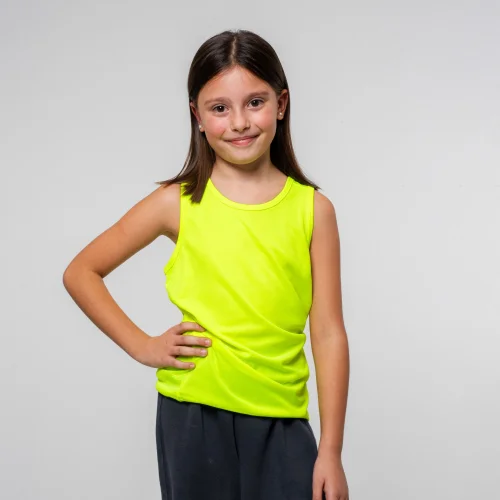 Rimini Boy Canottiera Sportiva Slim Ripstop 100% Poliestere