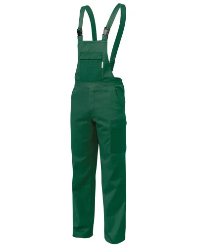 New Extra salopette lavoro cotone regular con tascone Verde