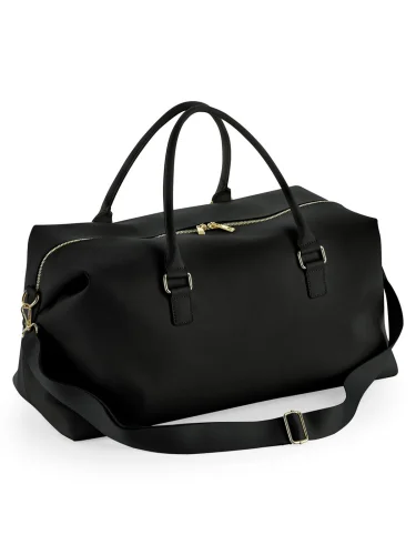 BagBase Boutique Weekender saffiano, tracolla removibile 53cm Black