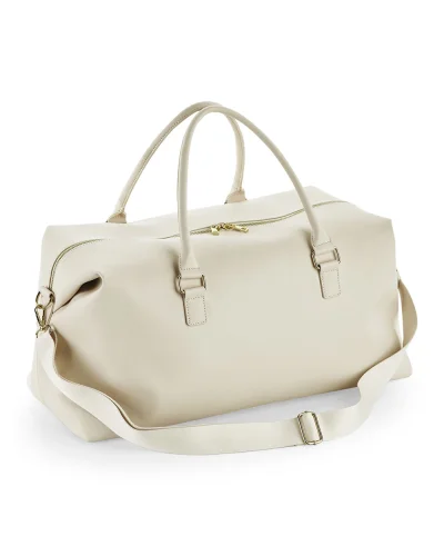 BagBase Boutique Weekender saffiano, tracolla removibile 53cm Oyster