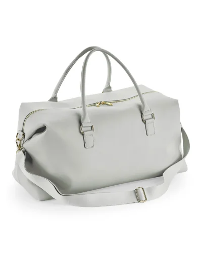 BagBase Boutique Weekender saffiano, tracolla removibile 53cm Soft Grey